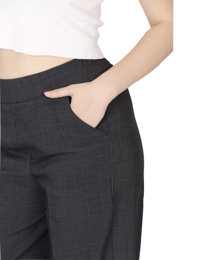 Momsee Relaxed Fit Pants - Dark Grey