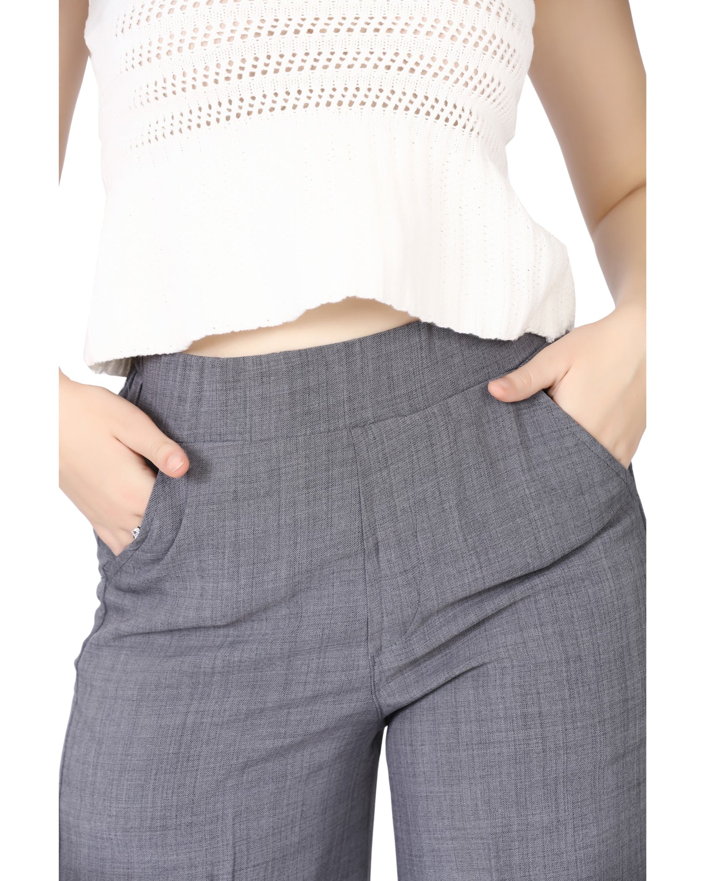 Momsee Relaxed Fit Pants - LT Grey