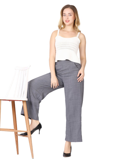 Momsee Relaxed Fit Pants - LT Grey