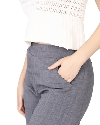 Momsee Relaxed Fit Pants - LT Grey