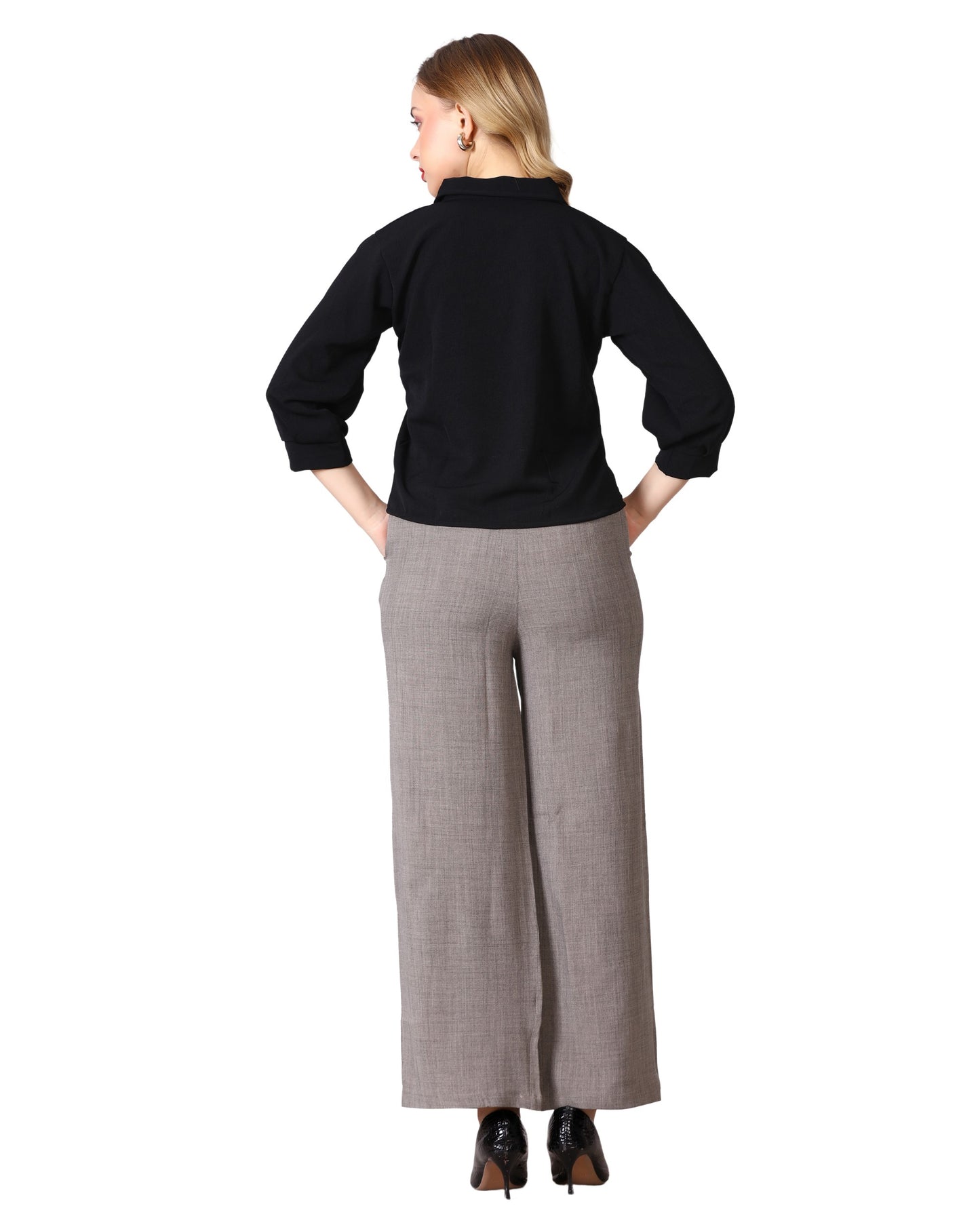 Momsee Relaxed Fit Pants - Taupe Grey