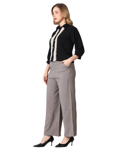 Momsee Relaxed Fit Pants - Taupe Grey