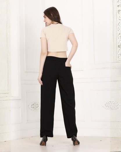 Momsee Smart Fit Pants - Black