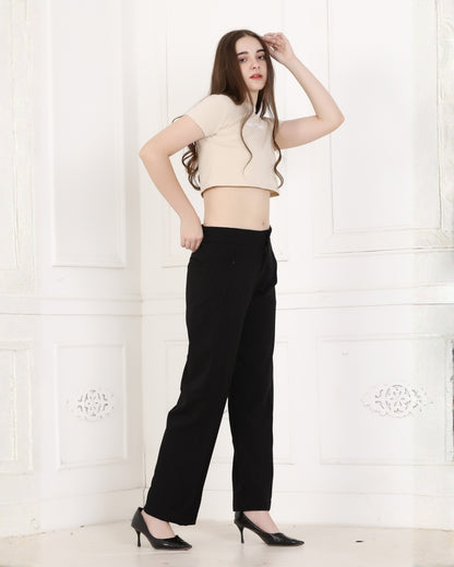 Momsee Smart Fit Pants - Black