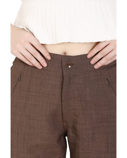 Momsee Smart Fit Pants - Brown