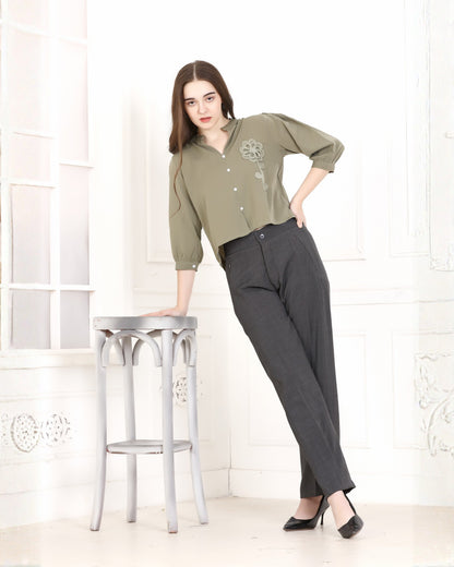 Momsee Smart Fit Pants - Dark Grey
