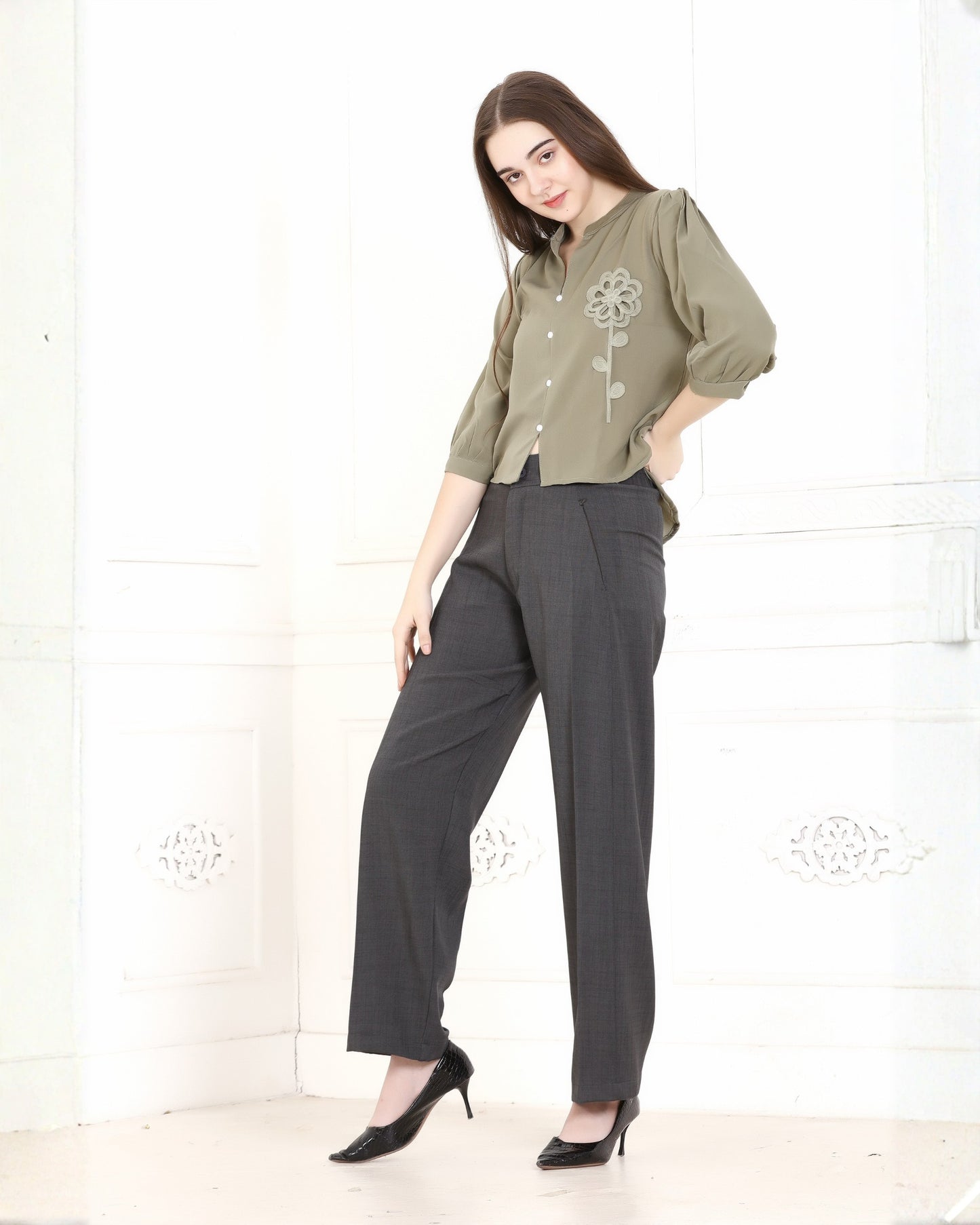 Momsee Smart Fit Pants - Dark Grey