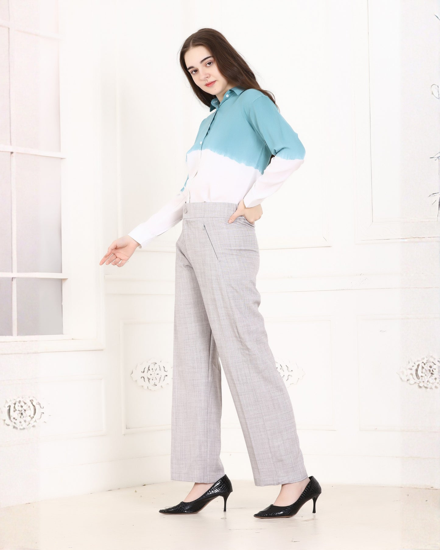 Momsee Smart Fit Pants - LT Grey