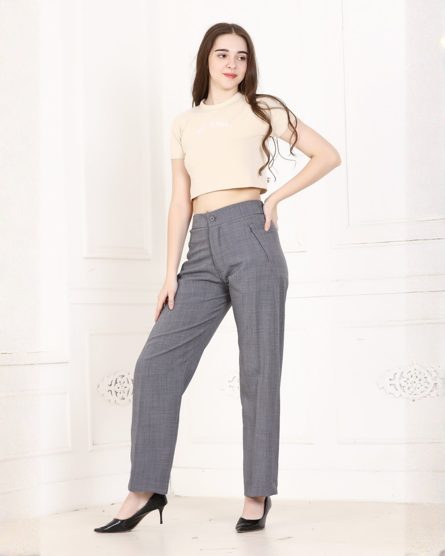 Momsee Smart Fit Pants - Steel Grey