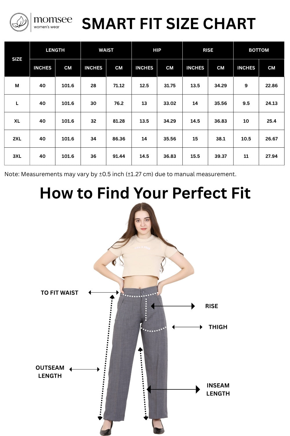 Momsee Smart Fit Pants - Steel Grey