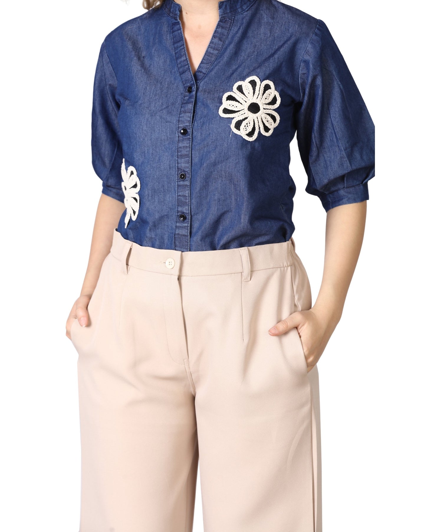Momsee Straight Fit Pants - Beige