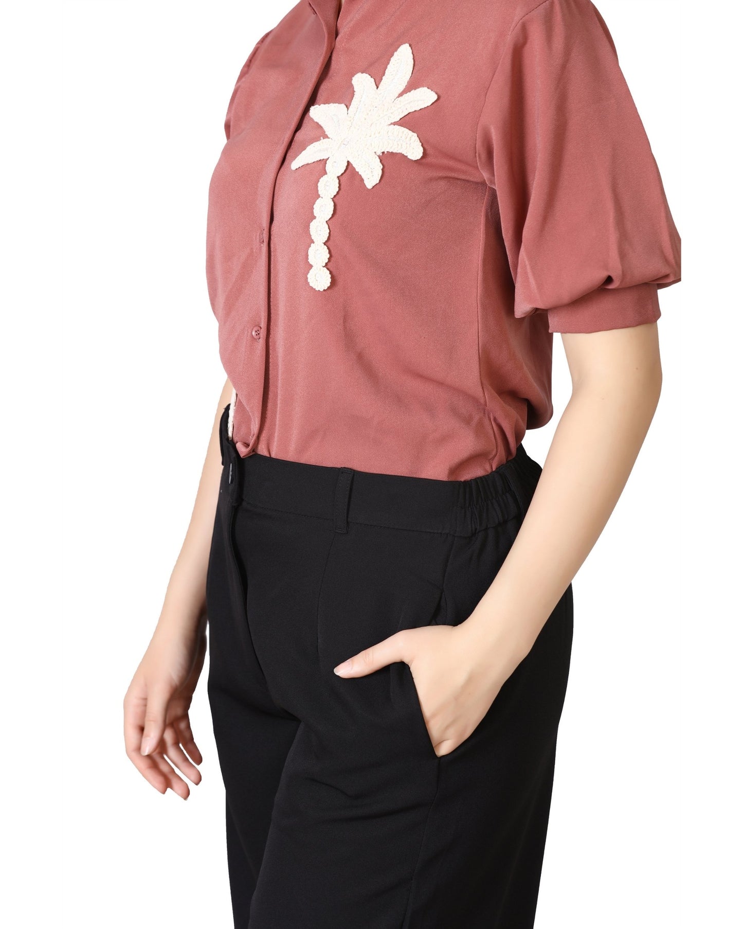 Momsee Straight Fit Pants - Black