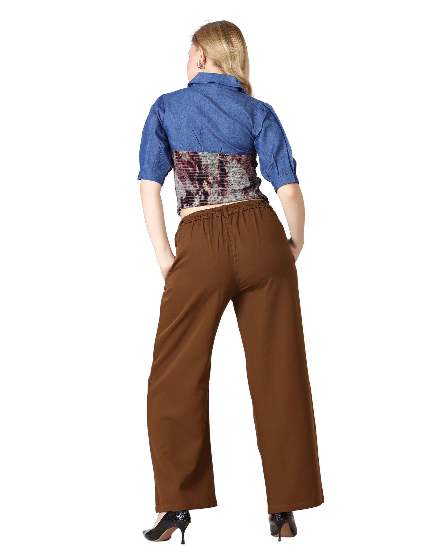 Momsee Straight Fit Pants - Brown