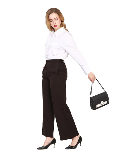 Momsee Straight Fit Pants - Coffee