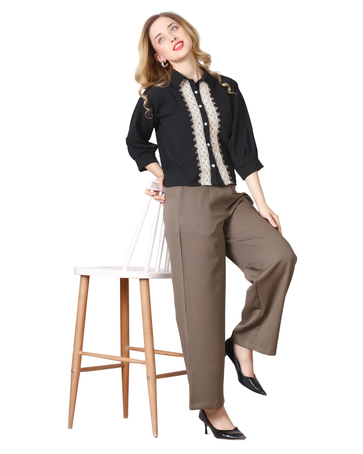 Momsee Straight Fit Pants - Mouse