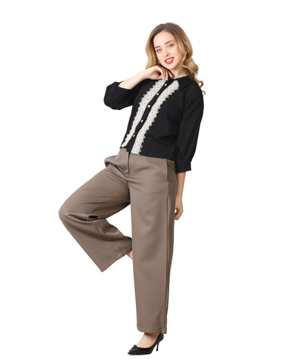 Momsee Straight Fit Pants - Mouse