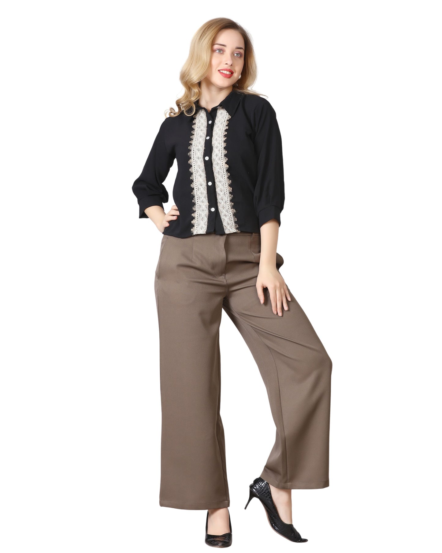 Momsee Straight Fit Pants - Mouse