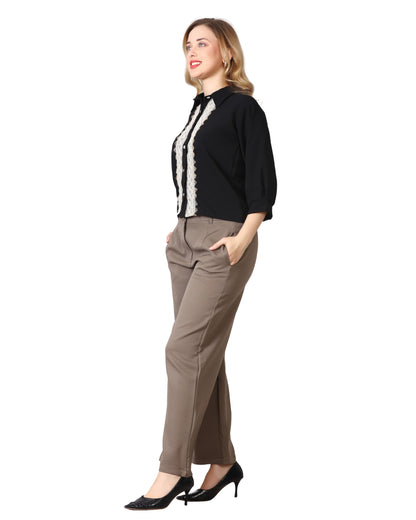 Momsee Straight Fit Pants - Mouse