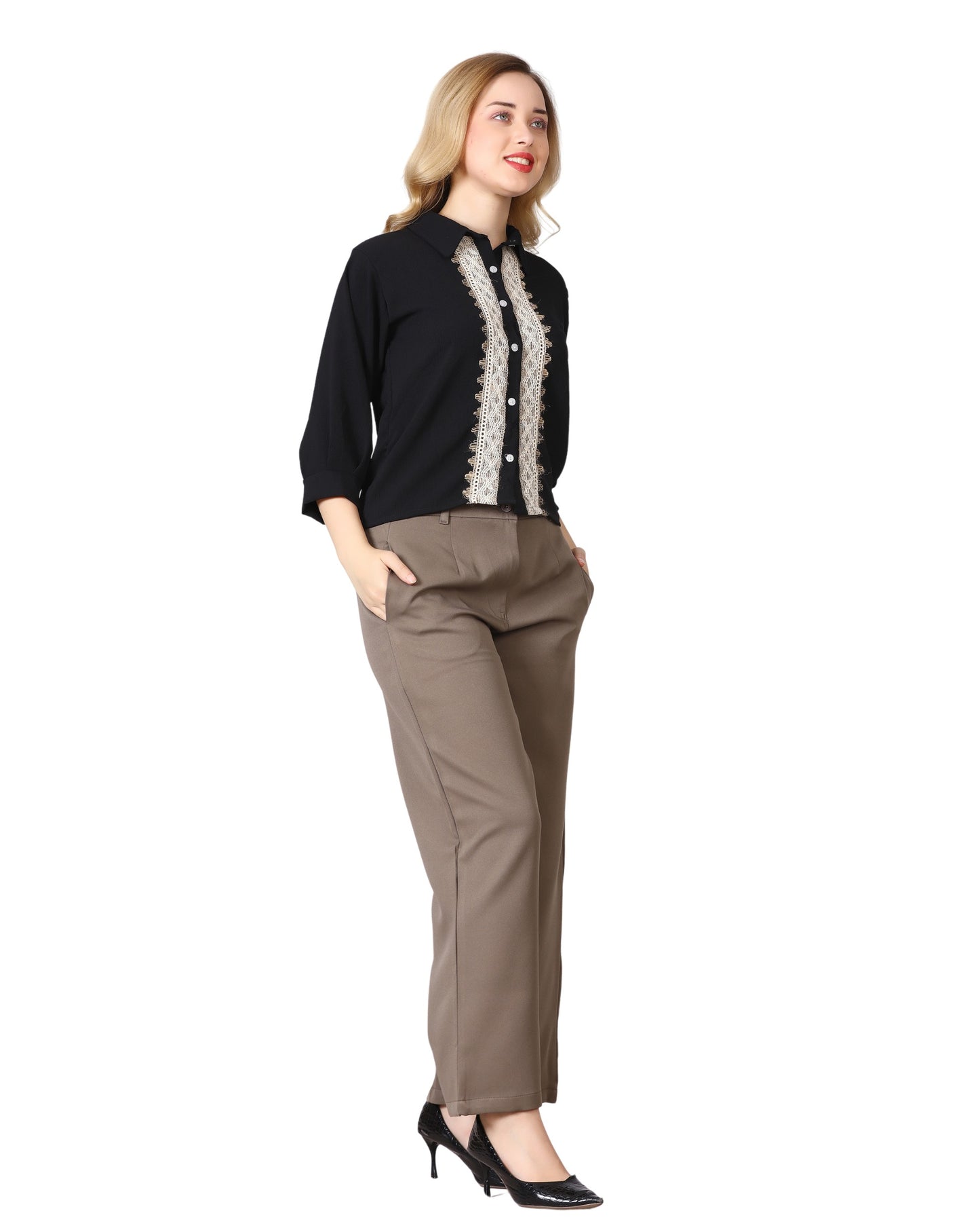 Momsee Straight Fit Pants - Mouse