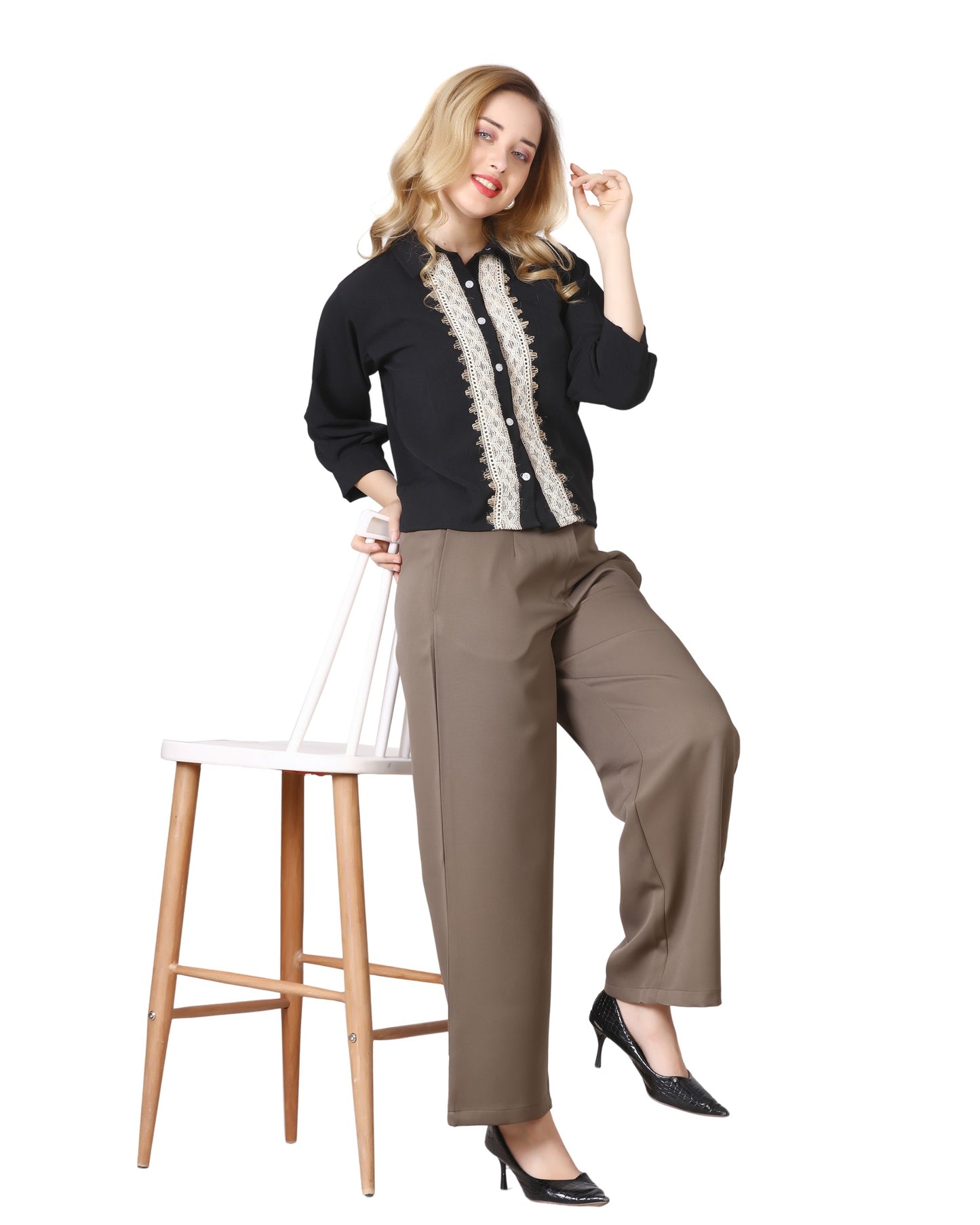 Momsee Straight Fit Pants - Mouse