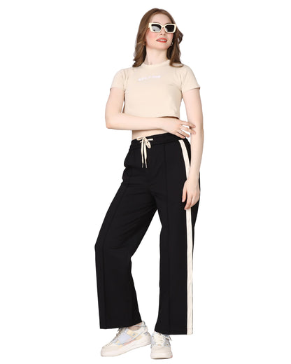 Momsee Track Fit Pants - Black