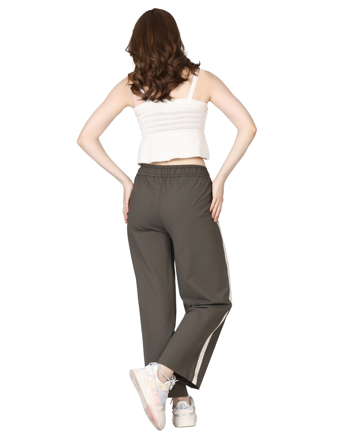 Momsee Track Fit Pants - Dusty Olive