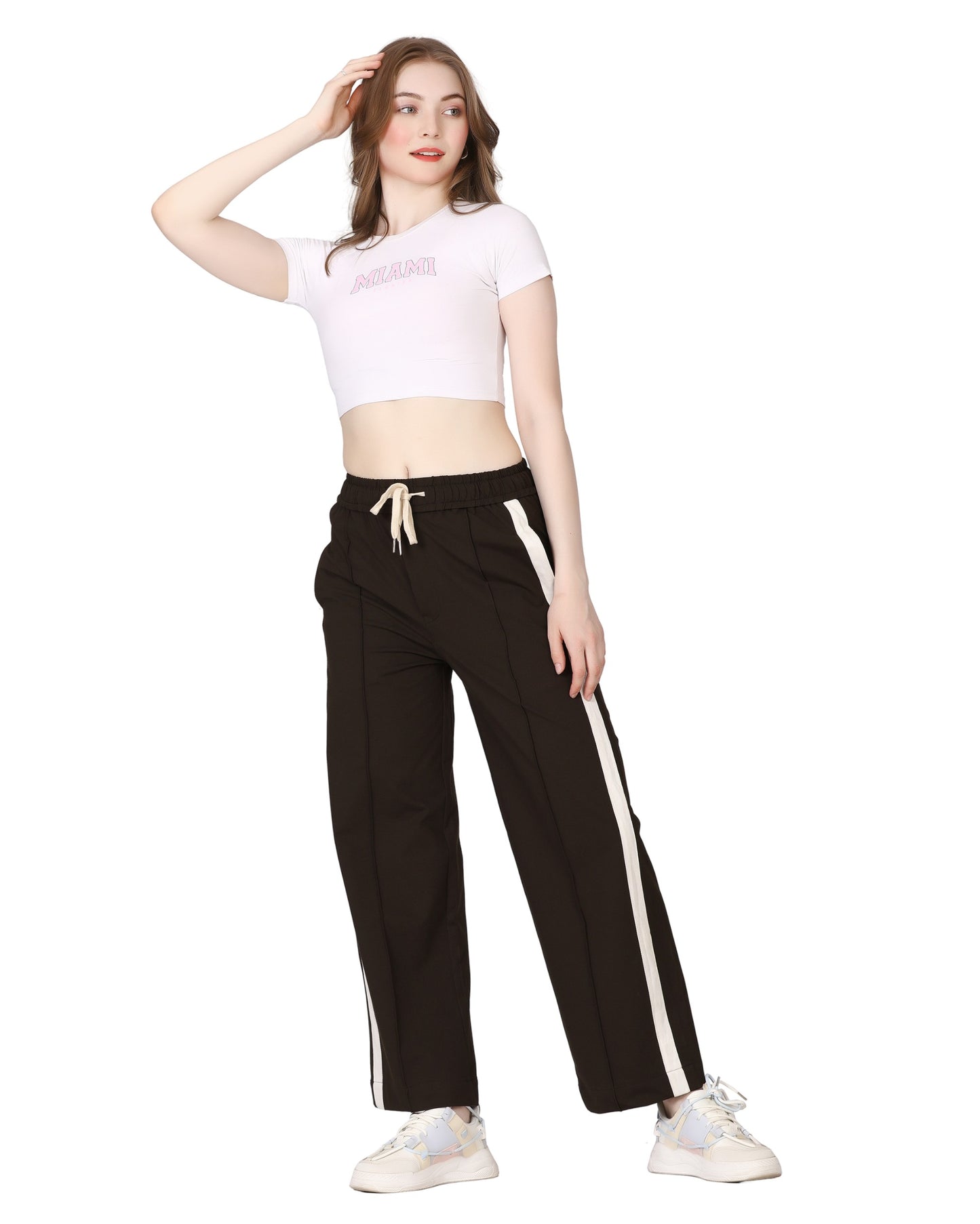 Momsee Track Fit Pants - Mudd Brown