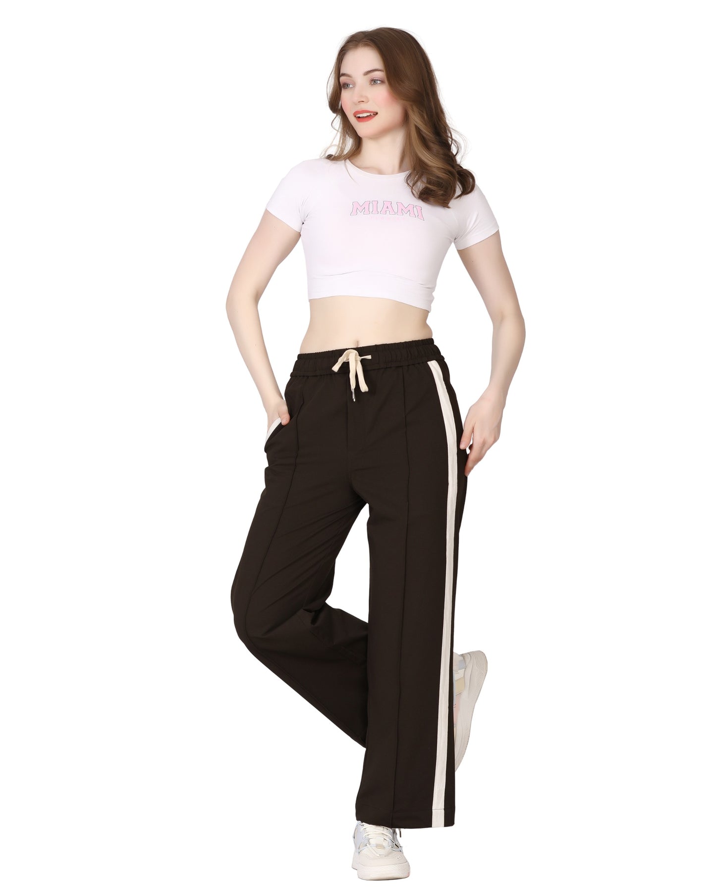 Momsee Track Fit Pants - Mudd Brown