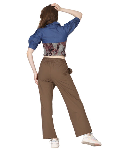 Momsee Track Fit Pants - Sand Beige