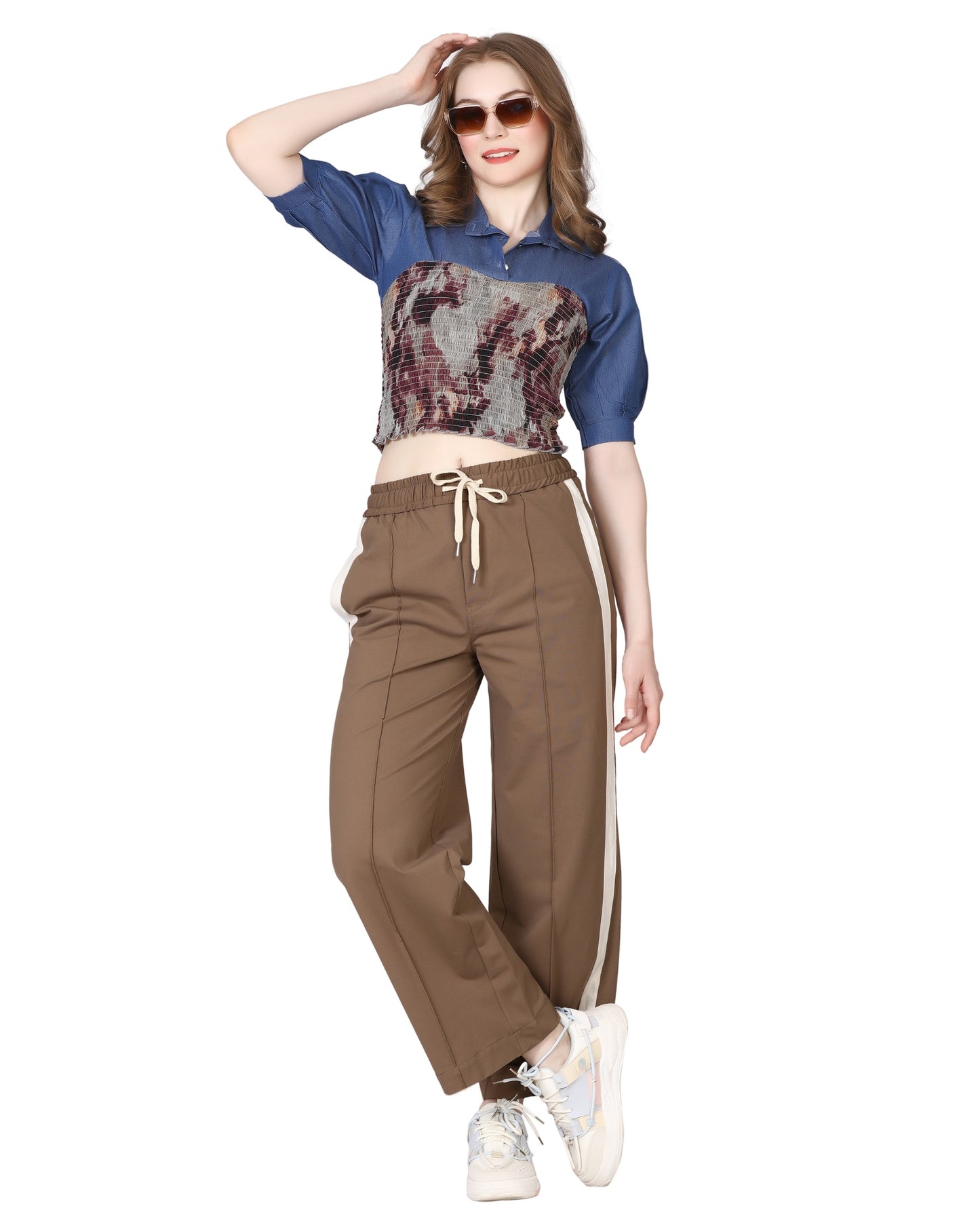 Momsee Track Fit Pants - Sand Beige