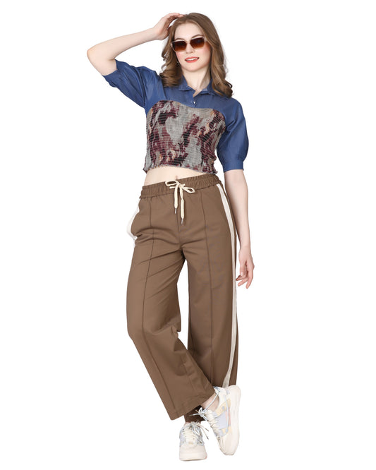 Momsee Track Fit Pants - Sand Beige