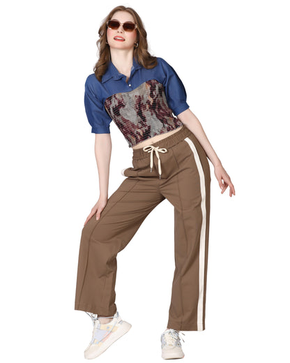 Momsee Track Fit Pants - Sand Beige