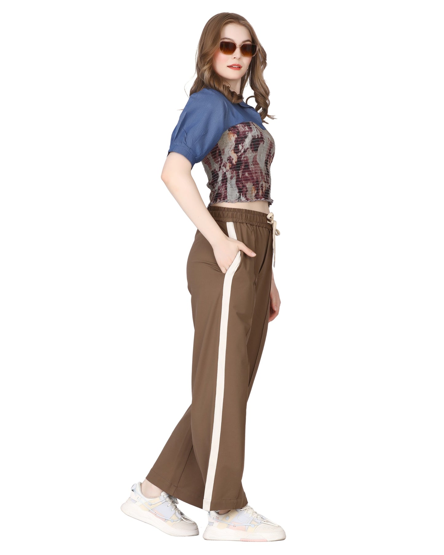 Momsee Track Fit Pants - Sand Beige