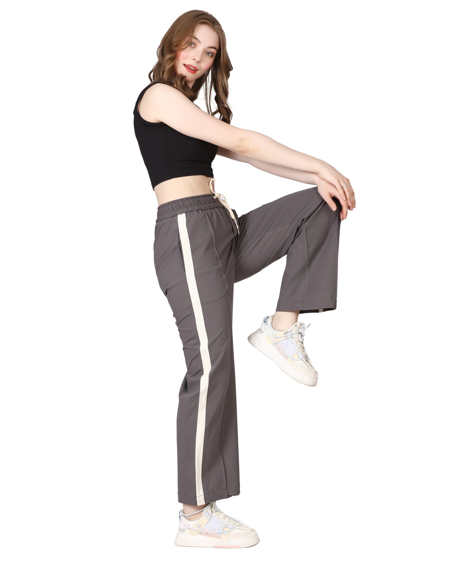 Momsee Track Fit Pants - Smoke Grey