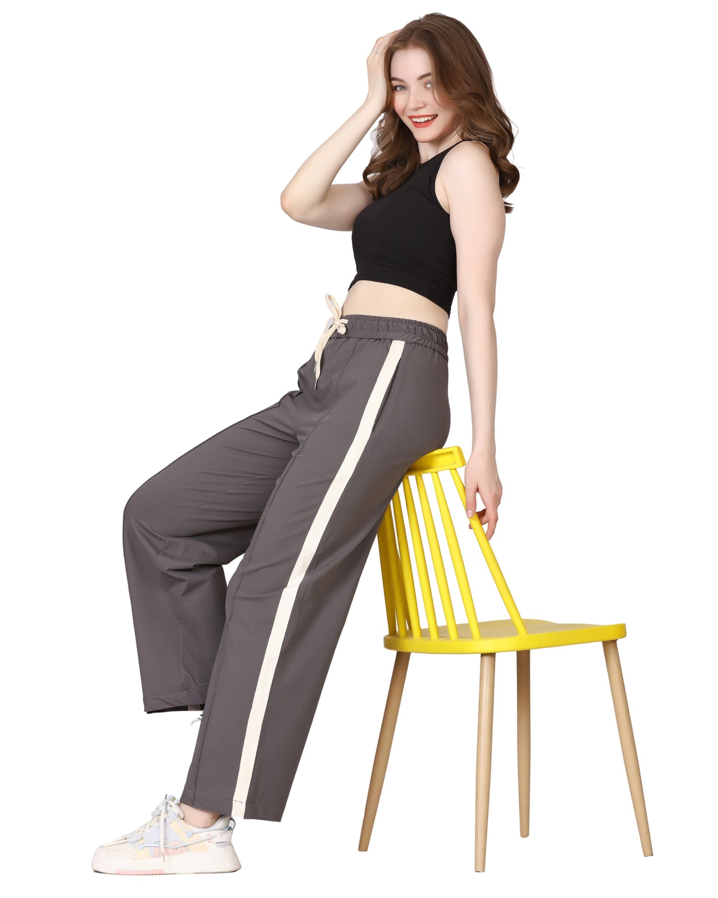 Momsee Track Fit Pants - Smoke Grey