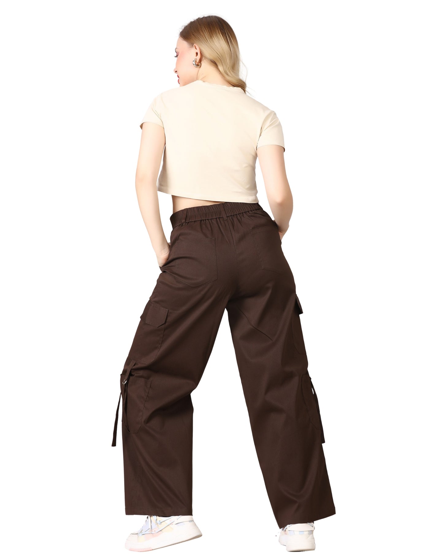 Momsee Urban Cargo Pants - Dark Chocolate Brown