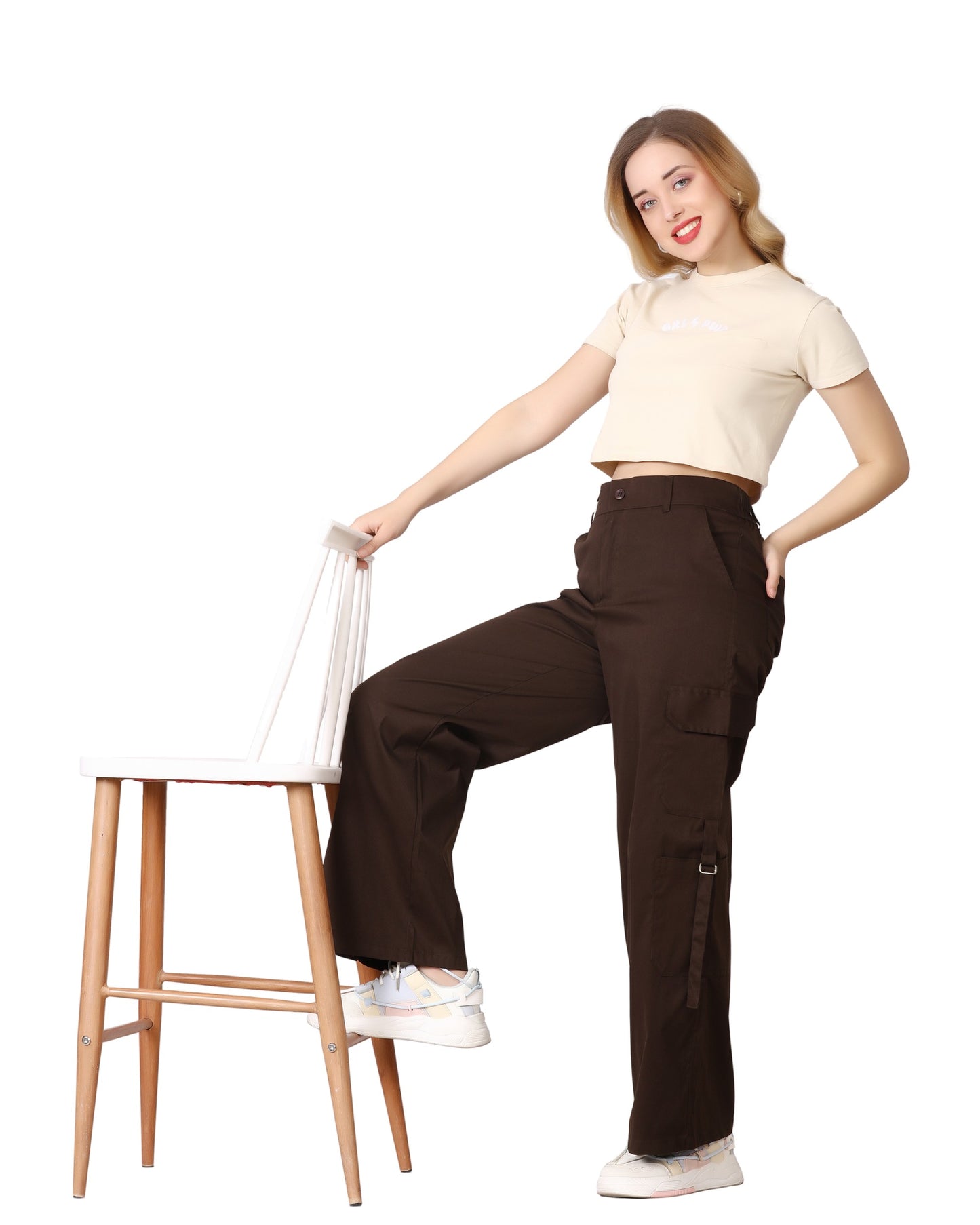 Momsee Urban Cargo Pants - Dark Chocolate Brown