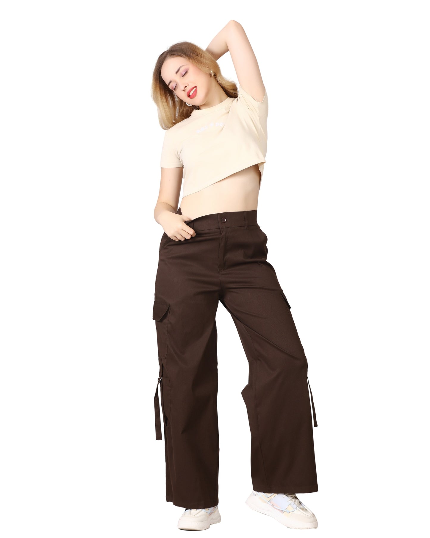 Momsee Urban Cargo Pants - Dark Chocolate Brown