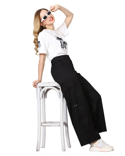 Momsee Urban Cargo Pants - Jet Black