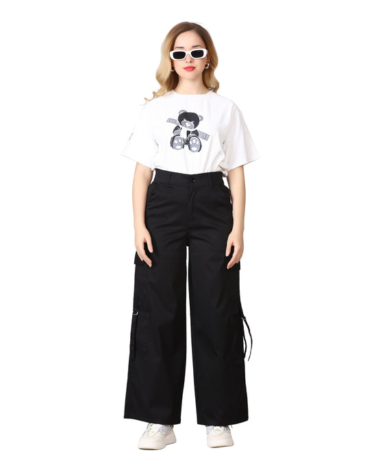 Momsee Urban Cargo Pants - Jet Black