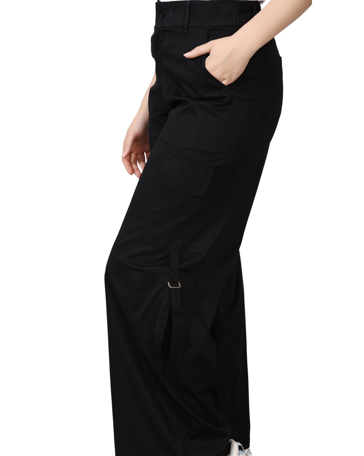 Momsee Urban Cargo Pants - Jet Black