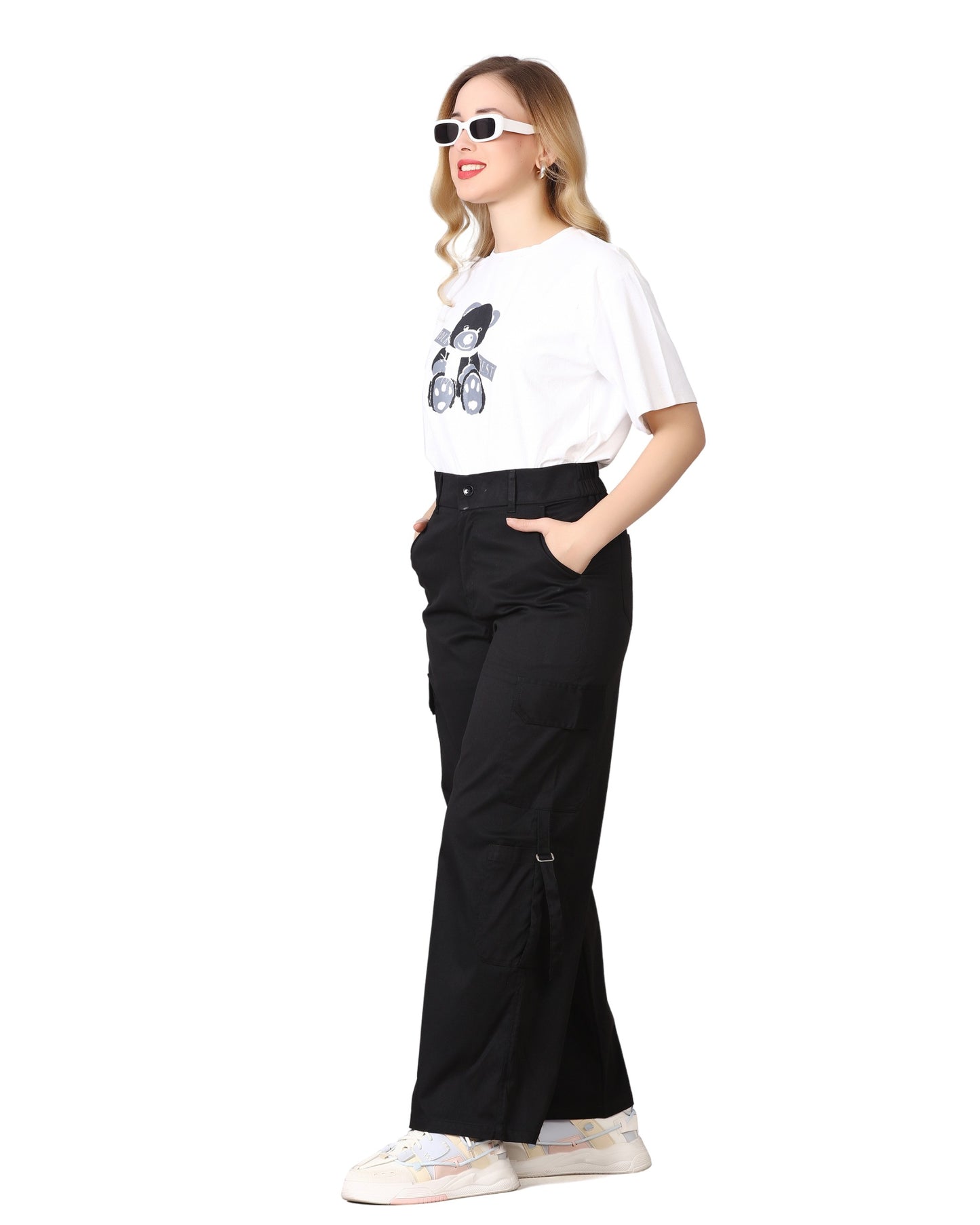 Momsee Urban Cargo Pants - Jet Black