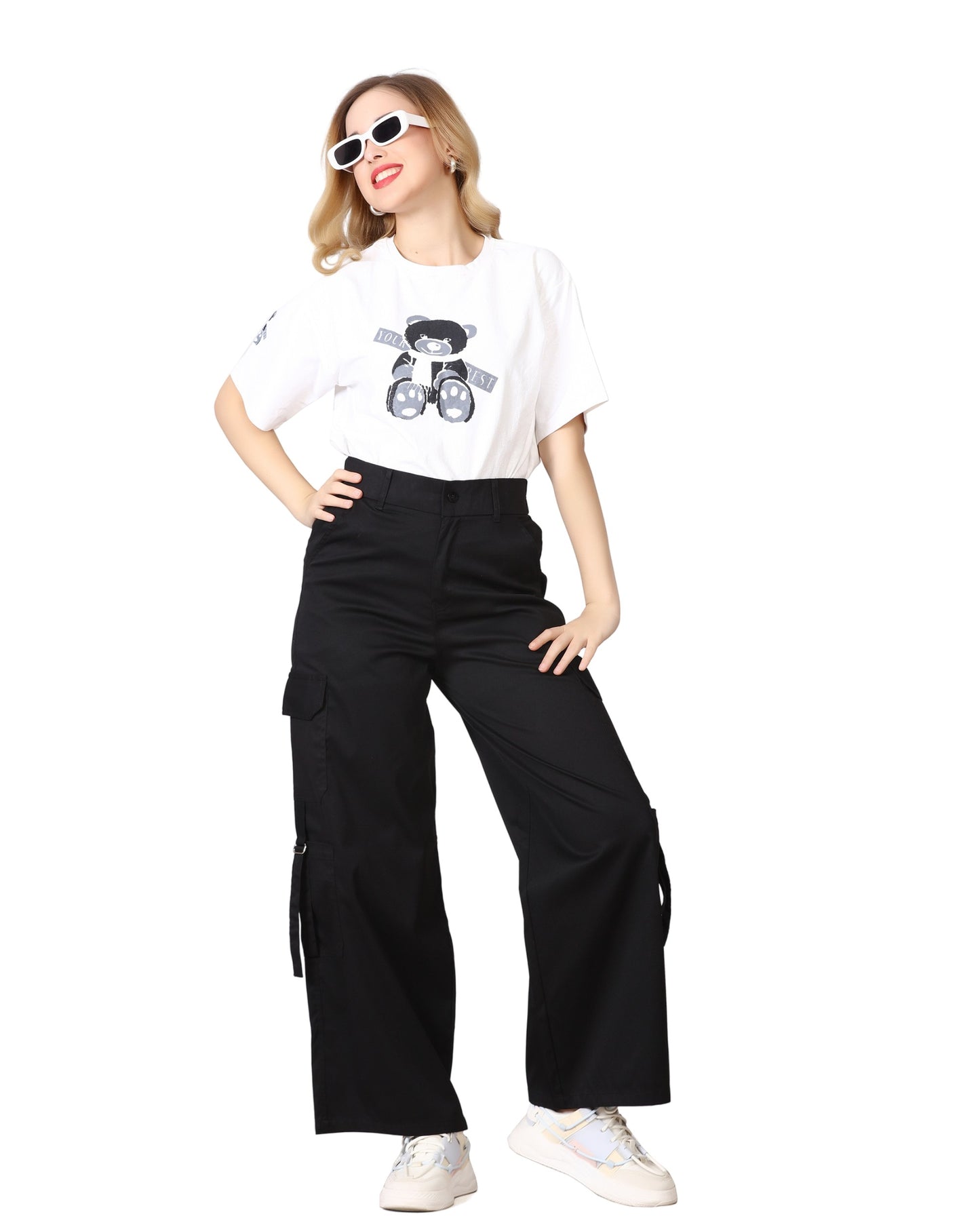 Momsee Urban Cargo Pants - Jet Black