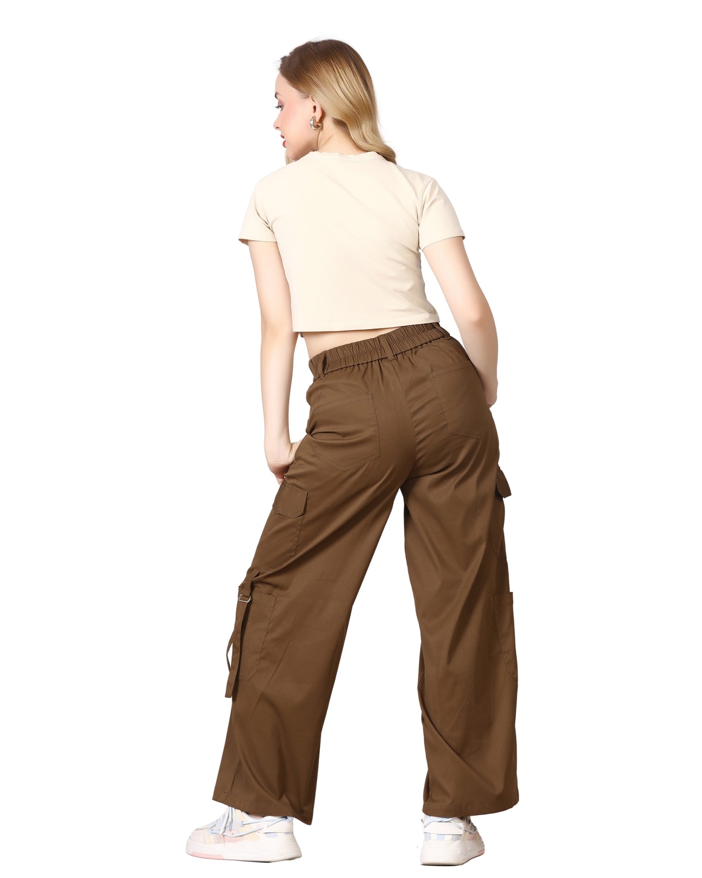 Momsee Urban Cargo Pants - Khaki Brown