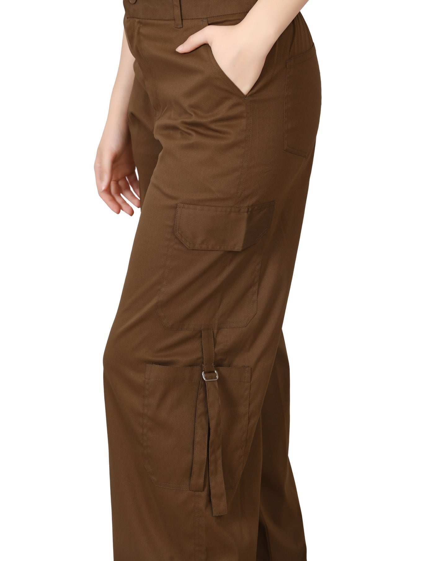 Momsee Urban Cargo Pants - Khaki Brown