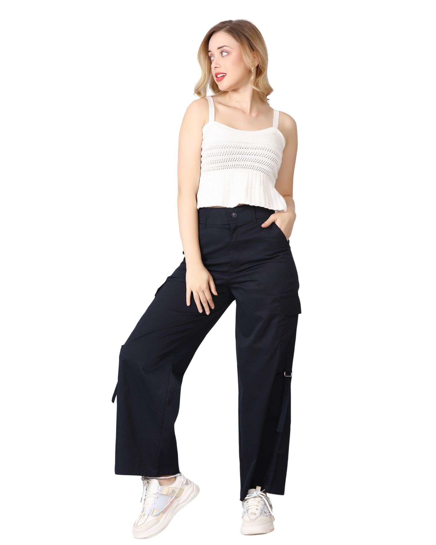 Momsee Urban Cargo Pants - Navy Blue
