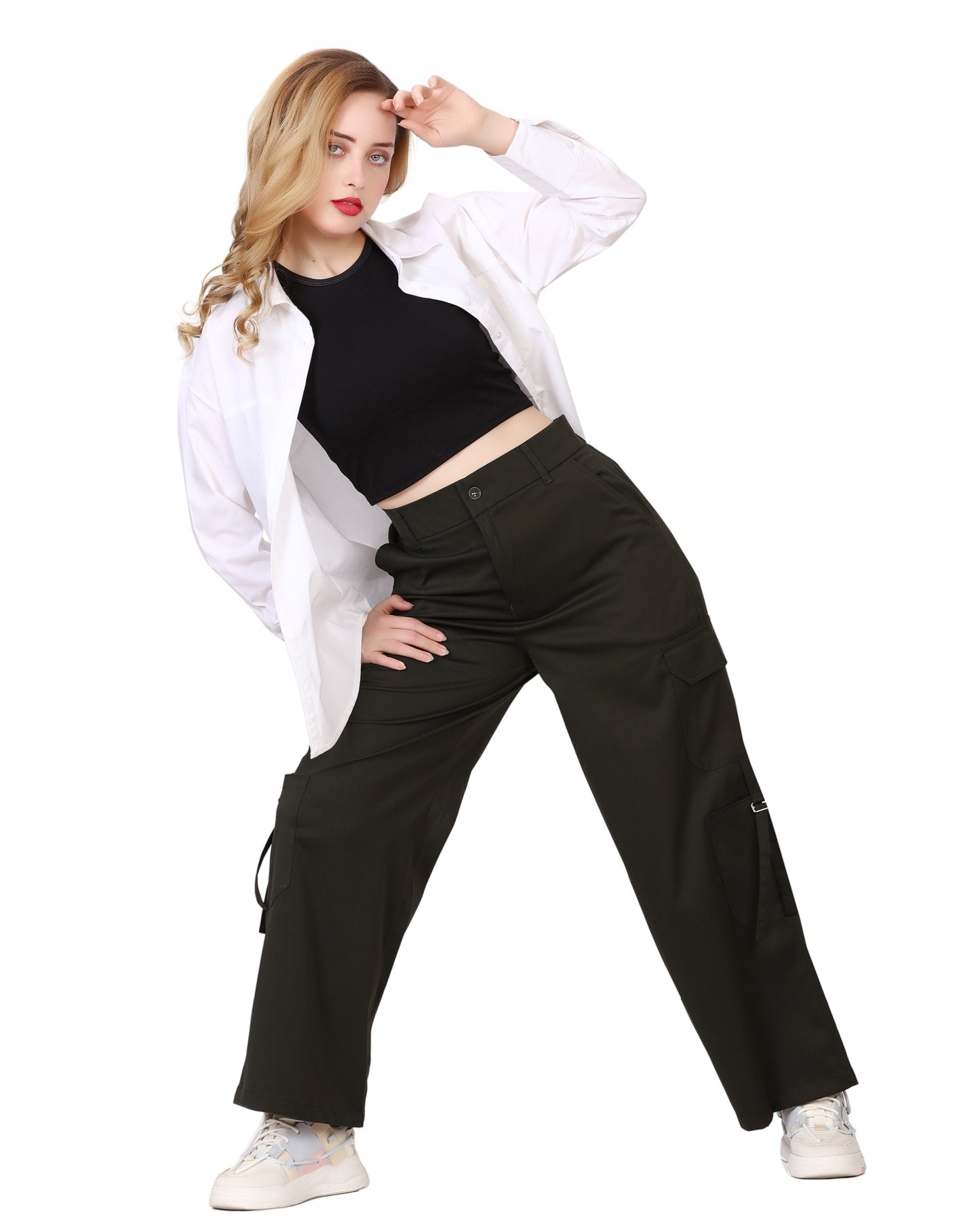 Momsee Urban Cargo Pants - Olive Green