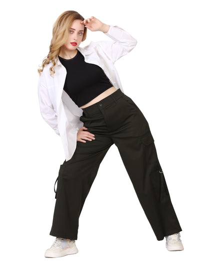 Momsee Urban Cargo Pants - Olive Green