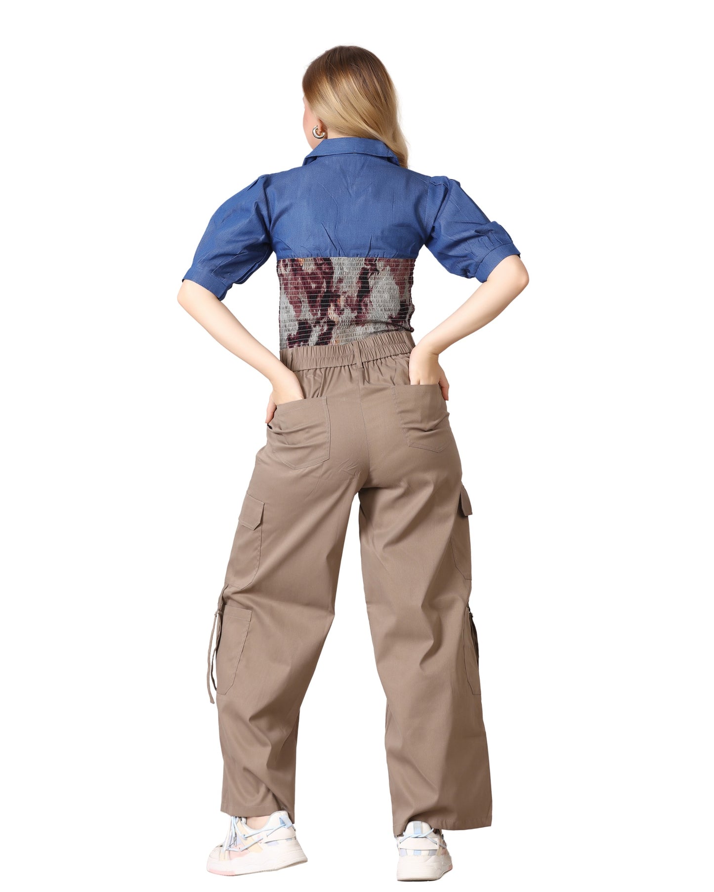 Momsee Urban Cargo Pants - Stone Beige