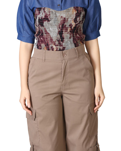 Momsee Urban Cargo Pants - Stone Beige